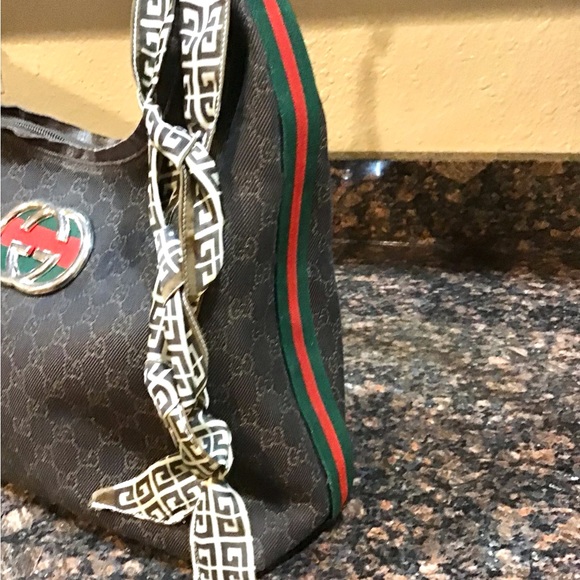 Gucci Monogrammed Canvas Customized Hobo Bag - Picture 4 of 13